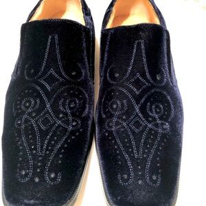 Giorgio Brutini Blue Velvet Men slip on